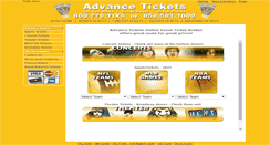 Desktop Screenshot of advancetickets.com